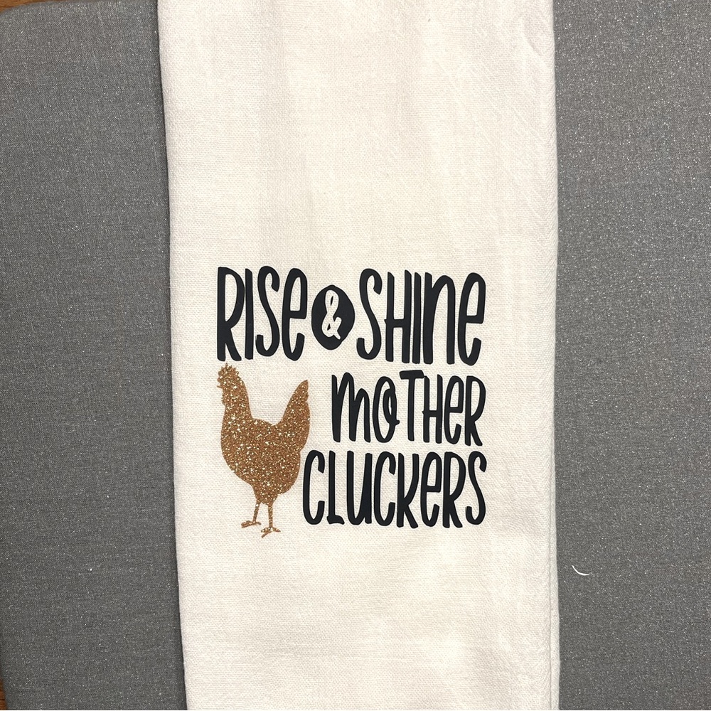Brand new customized kitchen tea towel